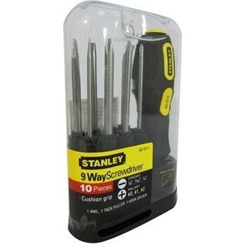 百偉五金工具史丹利10件套換頭多用螺絲刀(62-511-22) 專業之選，匠心之作